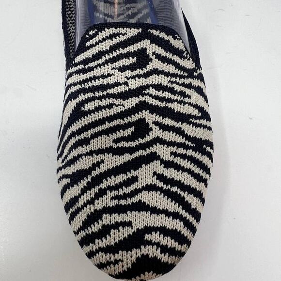 Rothy's The Almond Loafers Women's Size 7.5 Zebra Print - Picture 4 of 14